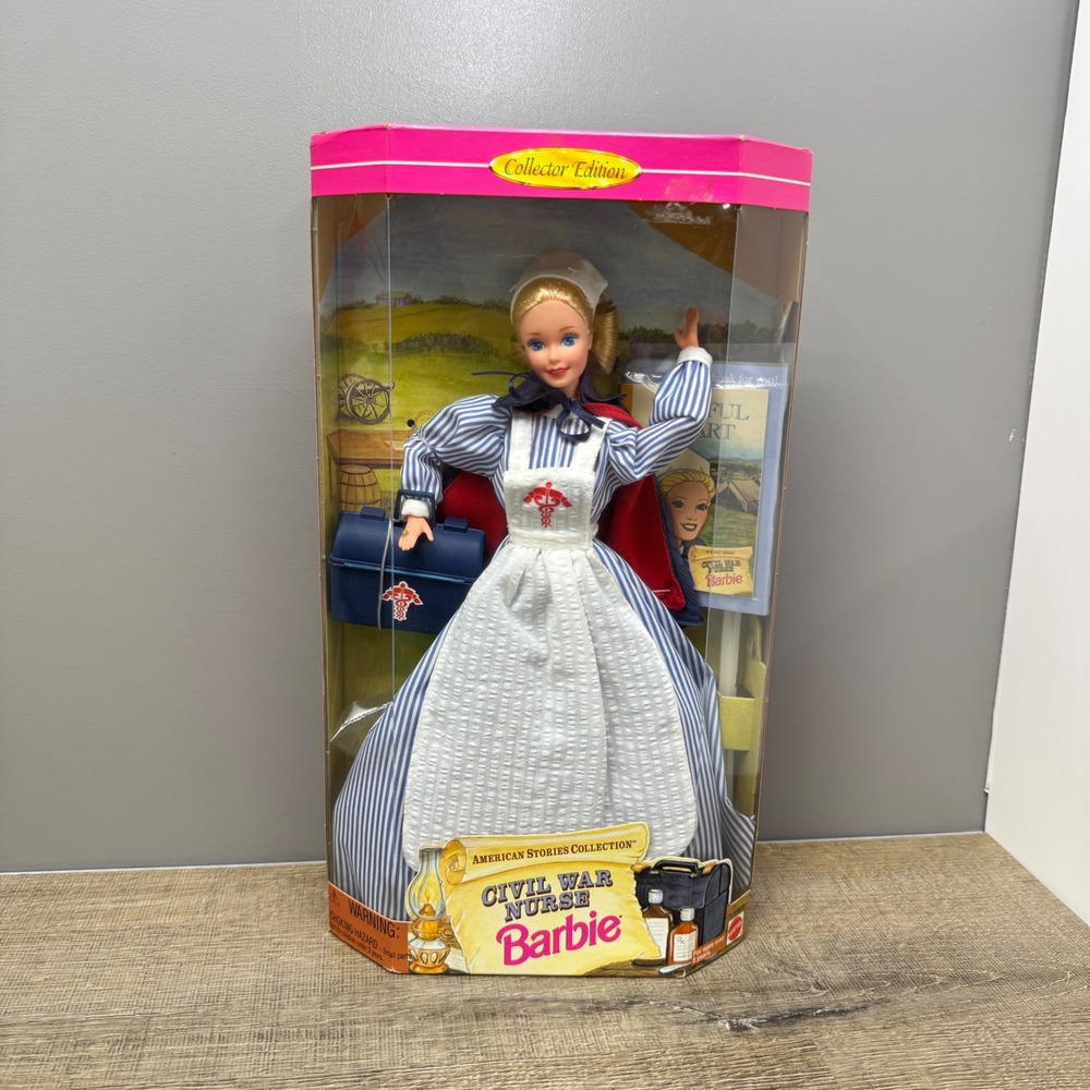 Mattel American Stories Collection Civil War Nurse Barbie Doll 14612 NIB 1995